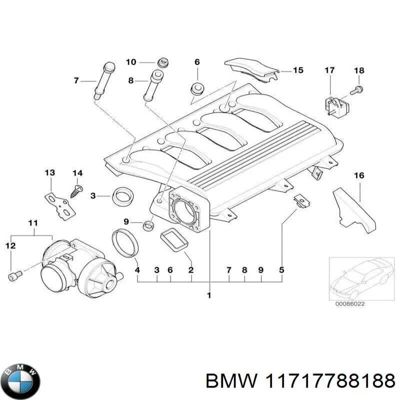 Válvula de regulación de gases BMW 11717788188 precio, desde 6,90 EUR