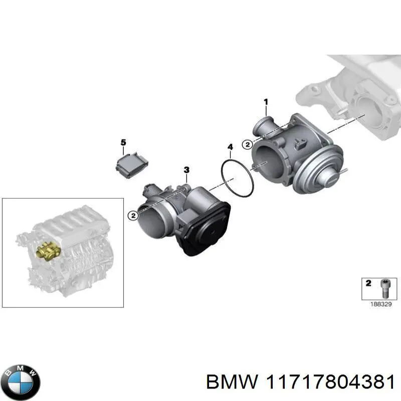 Válvula de regulación de gases BMW 11717804381 precio, desde 54,45 EUR