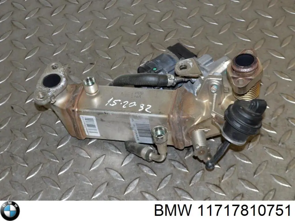 11717810751 BMW enfriador egr de recirculación de gases de escape
