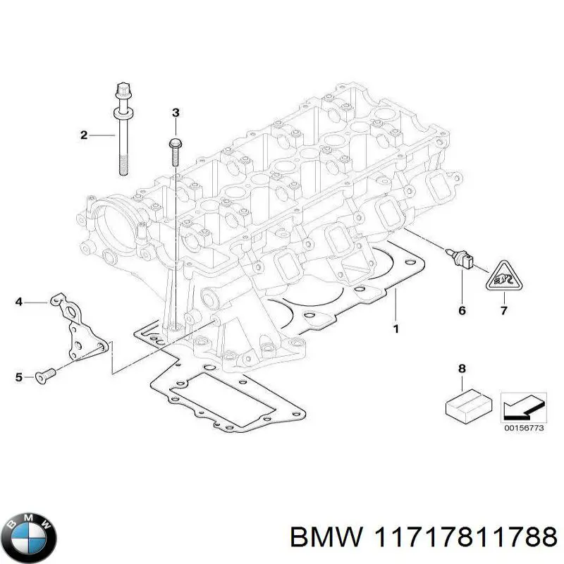 11717811788 BMW tubo flexible de frenos trasero derecho