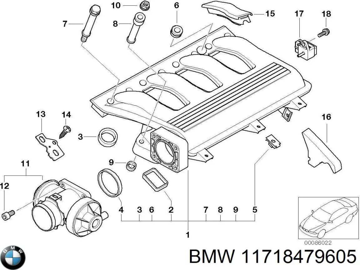 Válvula de regulación de gases BMW 11718479605 precio, desde 46,43 EUR