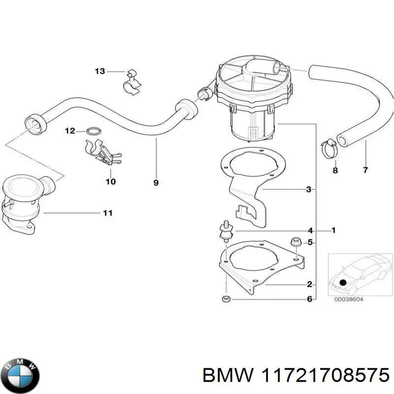 Válvula, AGR para BMW 3 (E36)