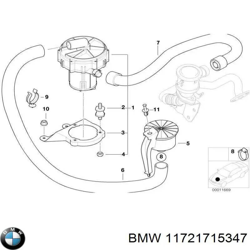 Bomba De Aire para BMW 3 (E46)