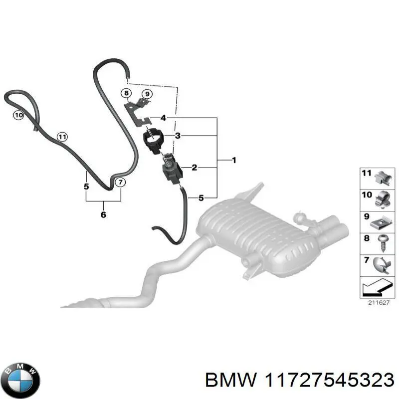 Comprar 11727545323 BMW Sistema de ventilación del cárter