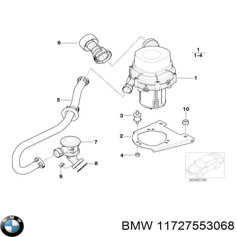 Comprar 7553068 BMW Válvula de aire secundario