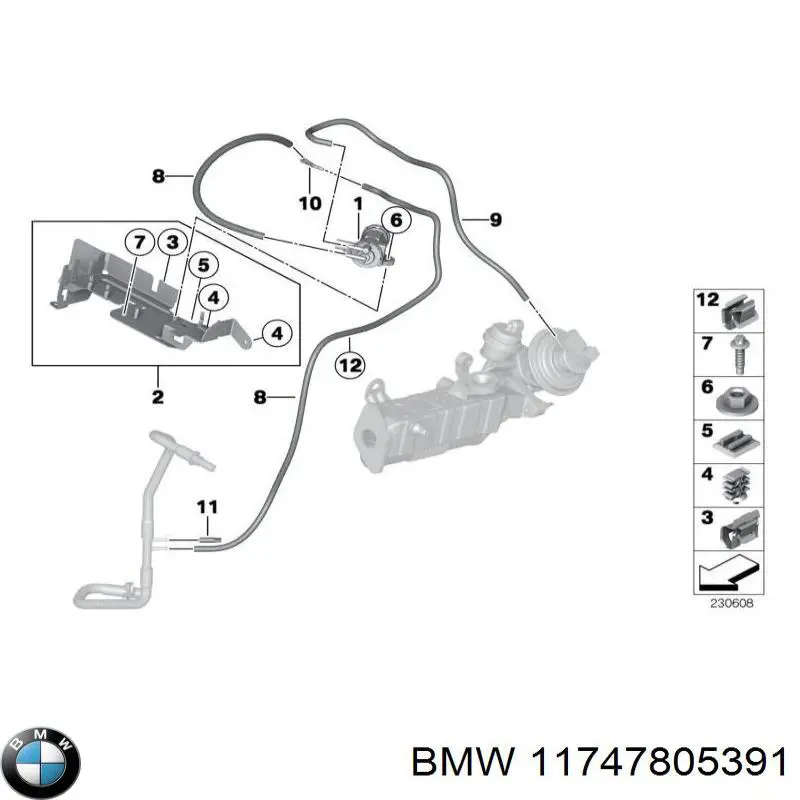 Comprar 11747805391 BMW Válvula solenoide de control de presión de sobrealimentación
