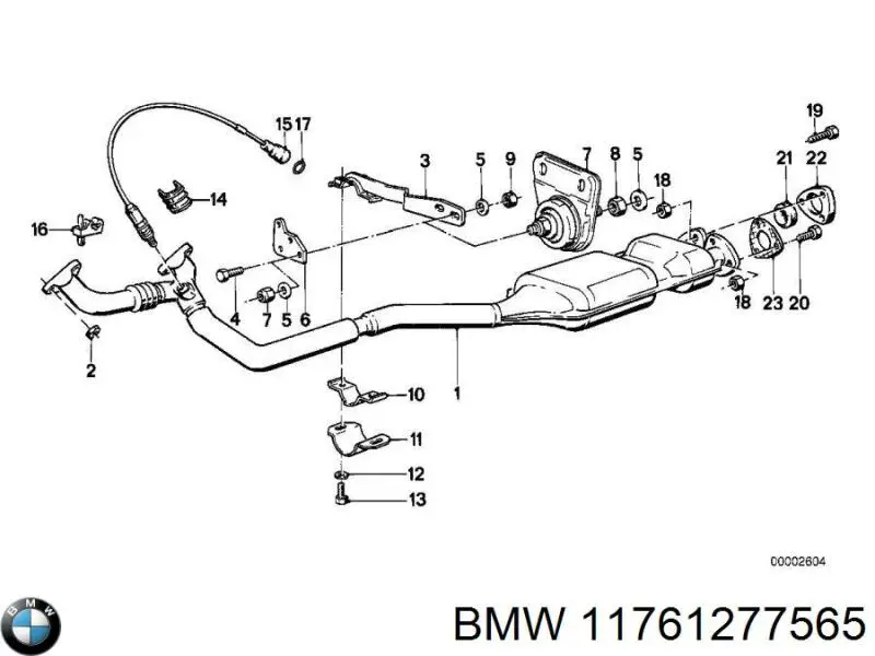 11761277565 BMW Sonda lambda (NOx, O2)