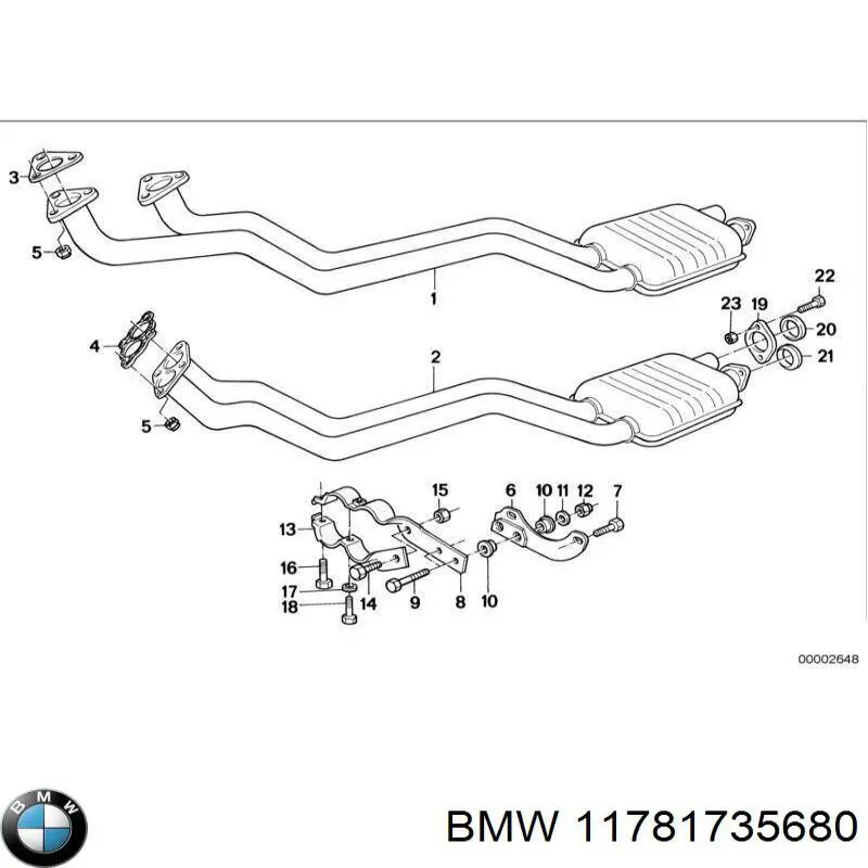 11781735680 BMW Sonda lambda (NOx, O2)