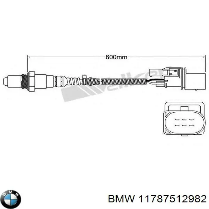 11787512982 BMW sonda lambda sensor de oxigeno para catalizador