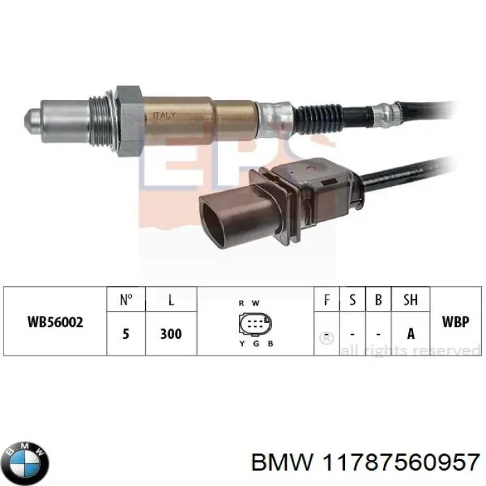 Sensor de oxígeno previo al catalizador BMW 11787560957 precio, desde 58,08 EUR