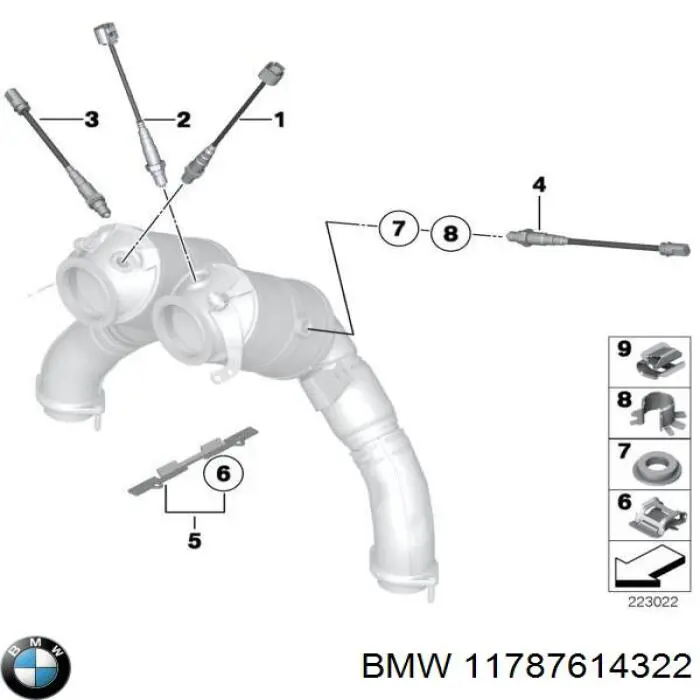 Sonda lambda de oxígeno posterior al catalizador BMW 11787614322 precio, desde 50,25 EUR