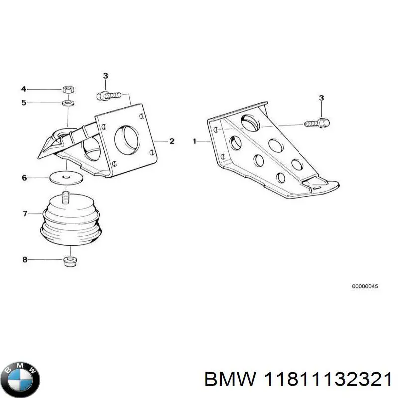 Soporte del motor izquierdo/derecho BMW 11811132321 precio, desde 11,44 EUR