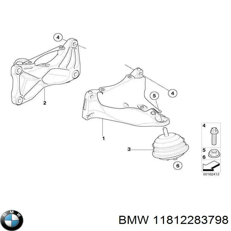 Soporte del motor izquierdo/derecho BMW 11812283798 precio, desde 45,87 EUR