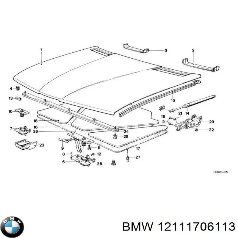 12111706113 BMW tapa de distribuidor de encendido