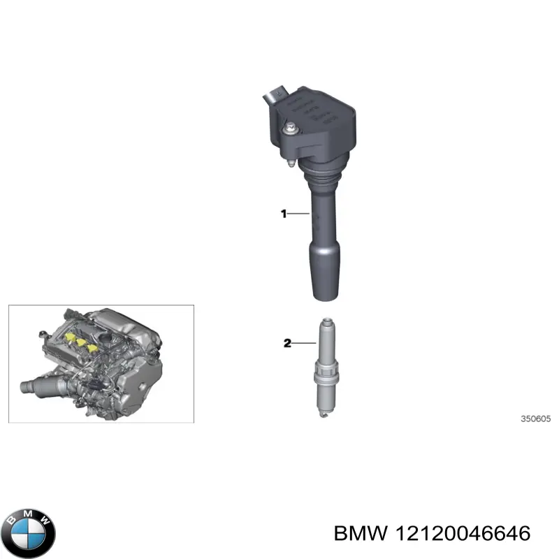 12120046646 BMW bujía de encendido