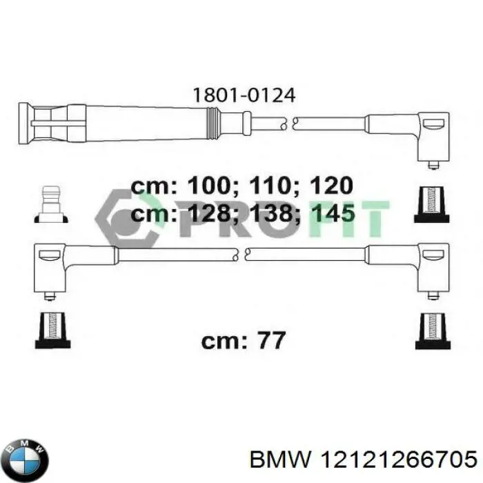 12121266705 BMW juego de cables de encendido