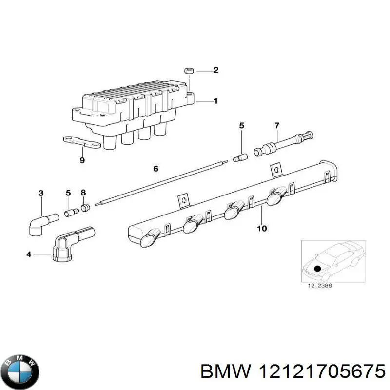 Juego de cables de bujias BMW 12121705675 precio, desde 4,48 EUR