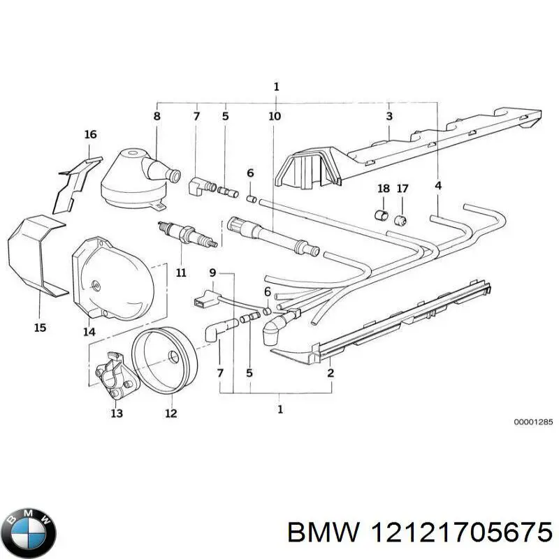 Comprar 12121705675 BMW Cable de bujía