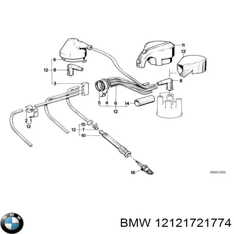 12121721774 BMW sensor de cigüeñal