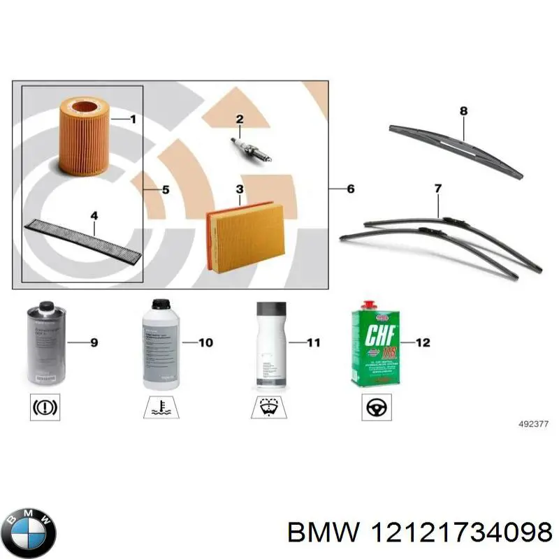 Cables de bujías 12121734098 BMW
