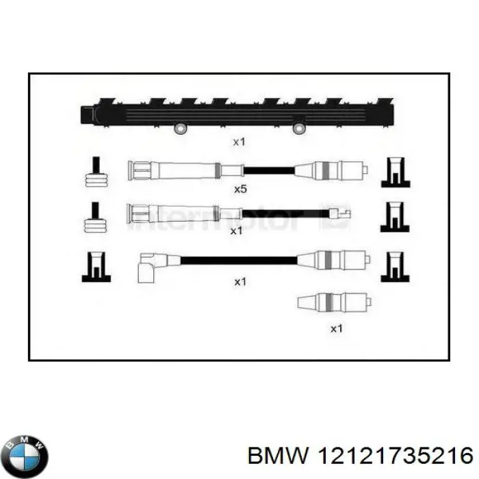 12121735216 BMW Cables de alta tensión, juego