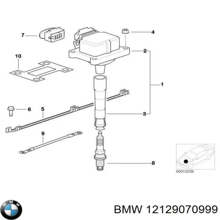 12129068016 BMW bujía de encendido