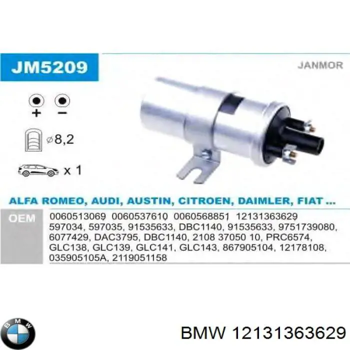 12131363629 BMW Modulo encendido