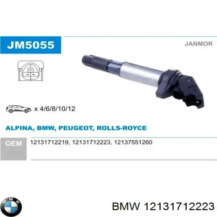 Comprar 12131712223 BMW Bobina
