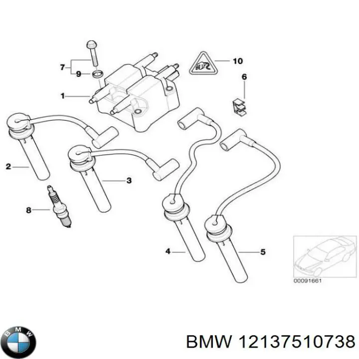 Bobina de chispa BMW 12137510738 precio, desde 44,97 EUR