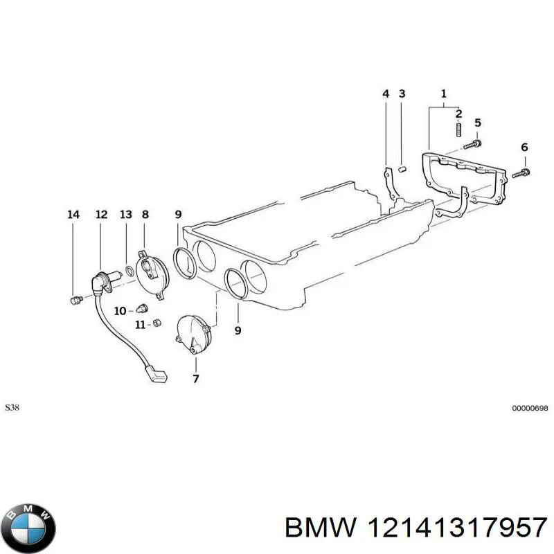 12141317957 BMW sensor de árbol de levas