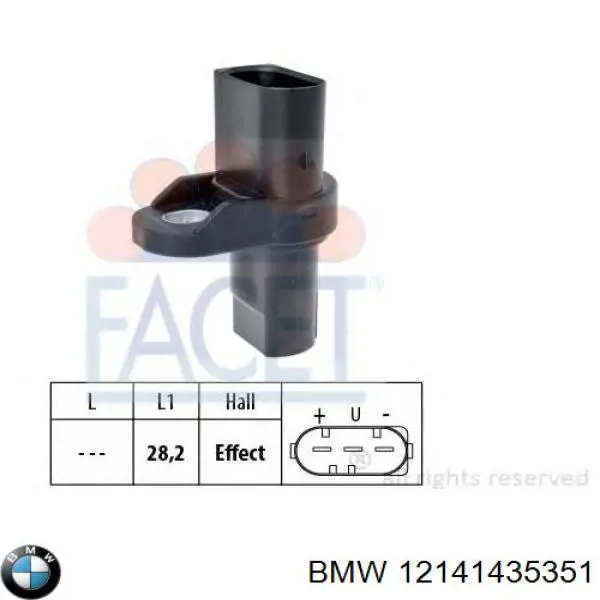 12141435351 BMW sensor de árbol de levas