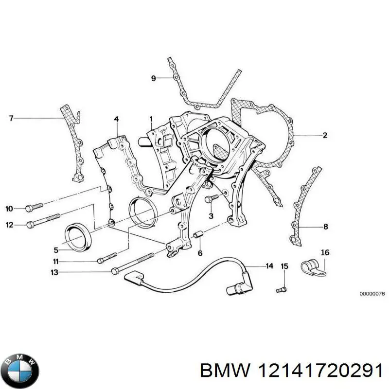 12141720291 BMW sensor de posición del cigüeñal