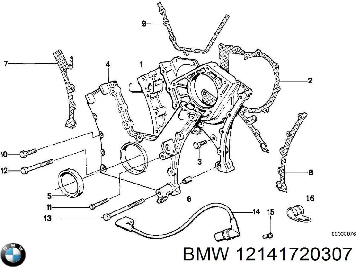 12141720307 BMW sensor de posición del cigüeñal