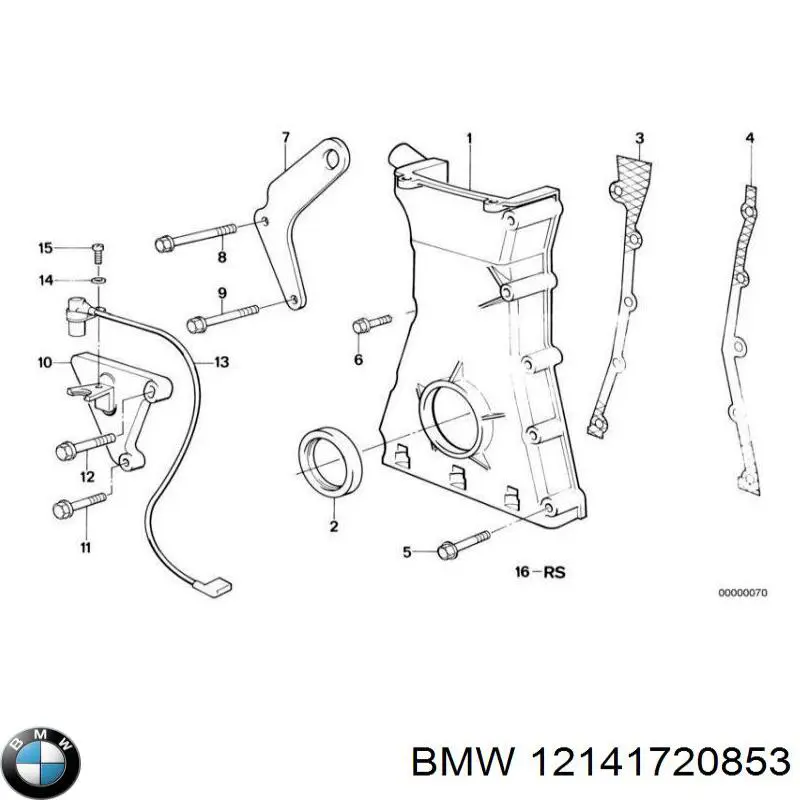 12141720853 BMW sensor de cigüeñal