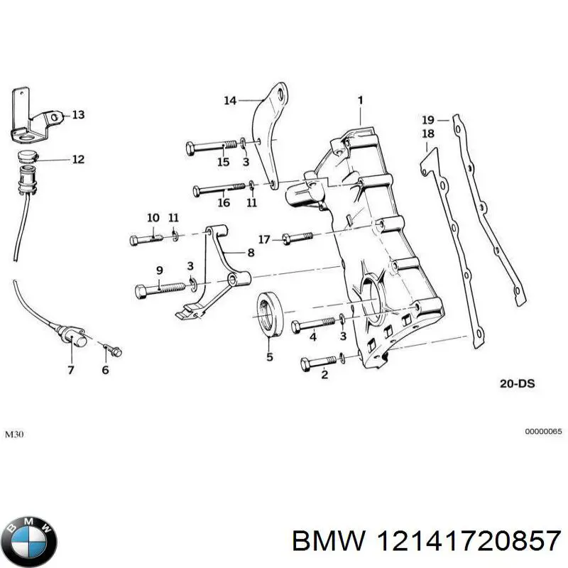 12141720857 BMW sensor de cigüeñal