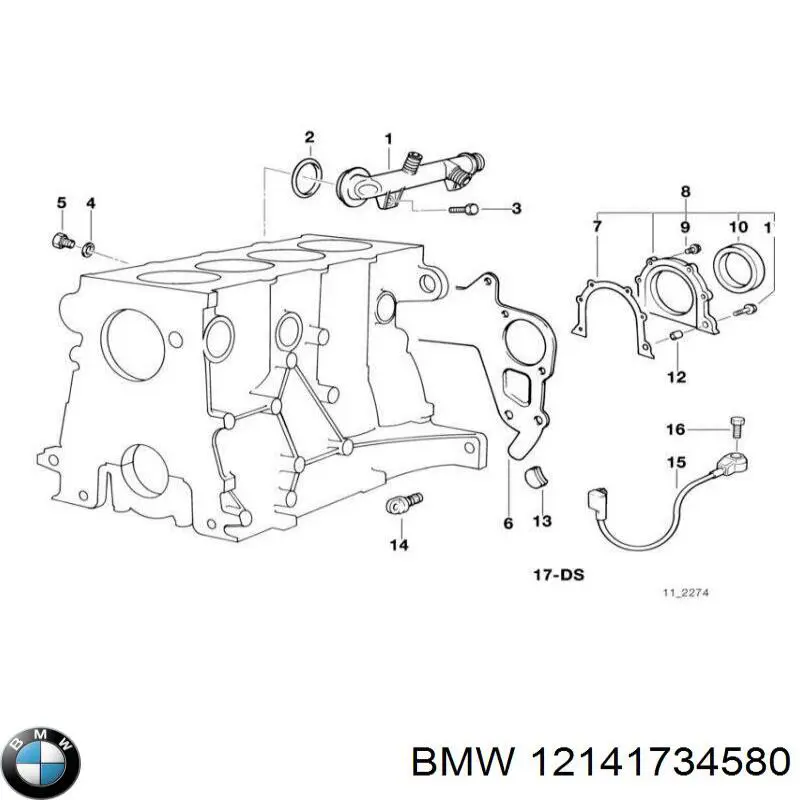 12141734580 BMW sensor de detonaciones