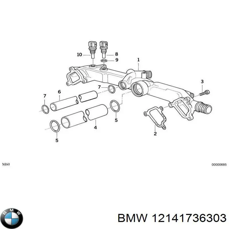 Comprar 12141736303 BMW Sensor de detonacion