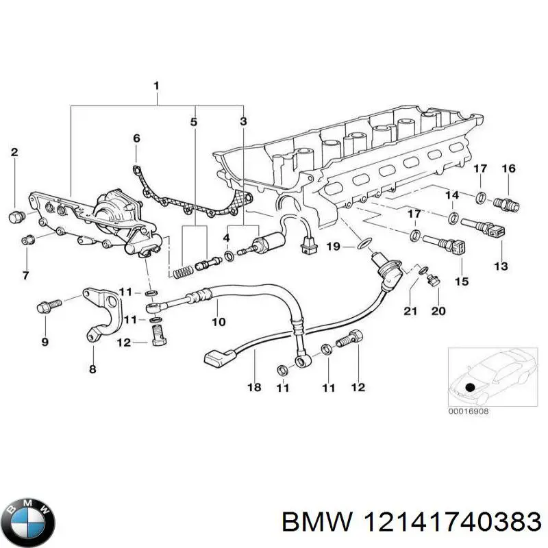 12141740383 BMW sensor de árbol de levas