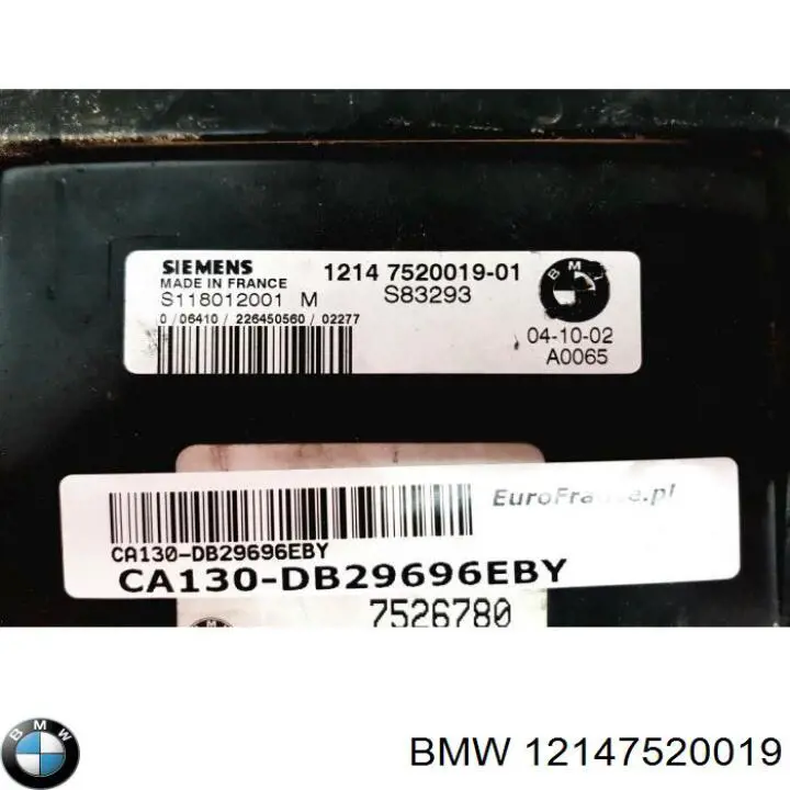 Unidad de control del motor  BMW S118012001 precio, desde 68,24 EUR