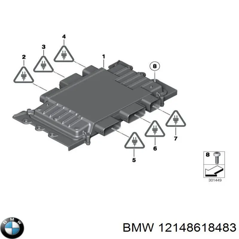 12148618483 BMW centralina del motor / modulo de control del motor (ecu)