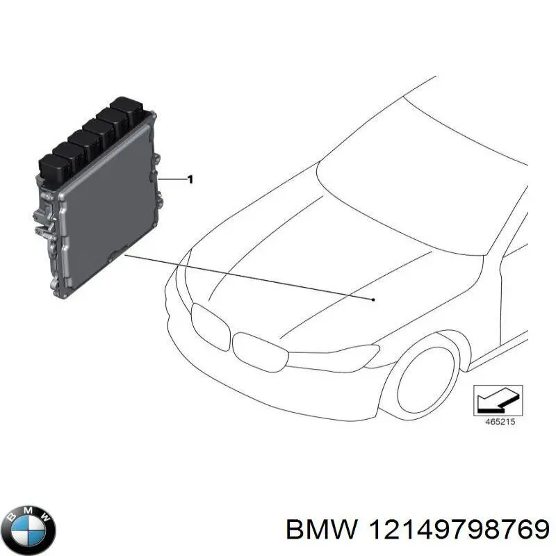 12149798769 BMW Centralina Del Motor