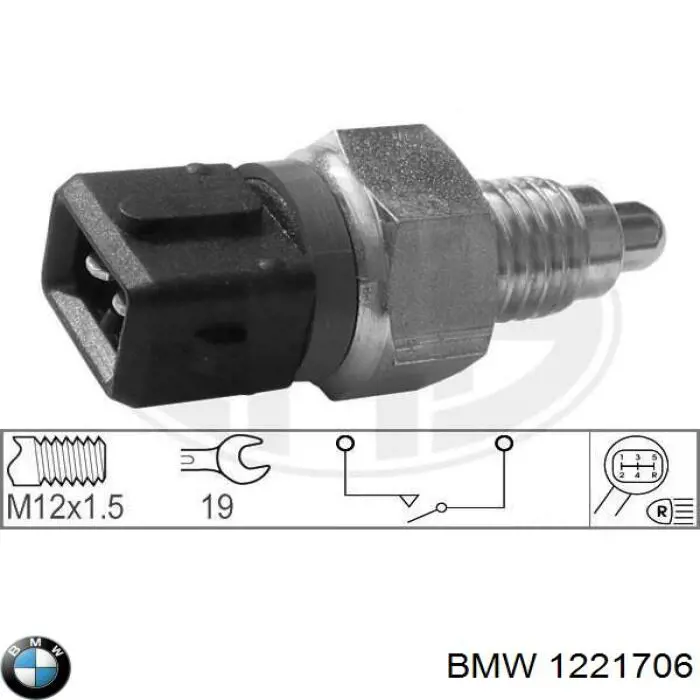 1221706 BMW sensor de marcha atrás