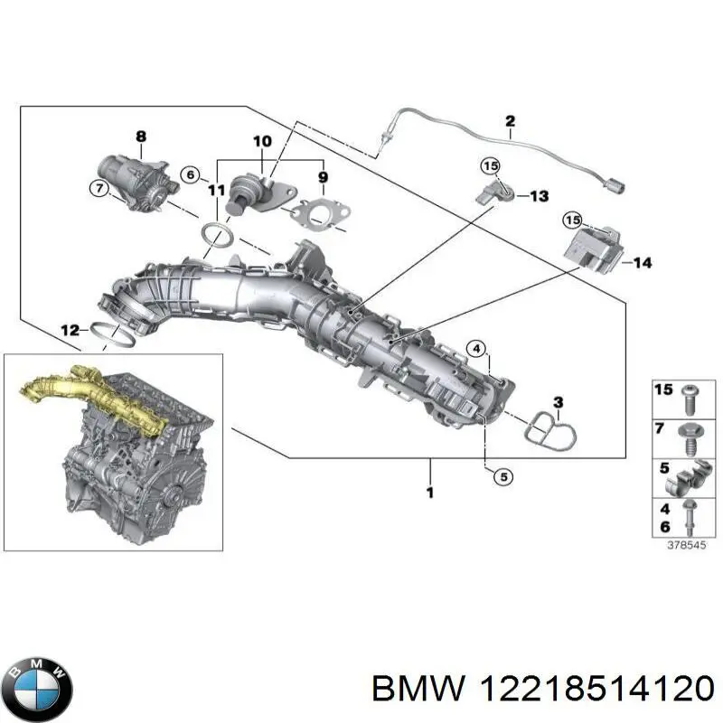 Comprar 12218514120 BMW Caja precalentamiento bujias