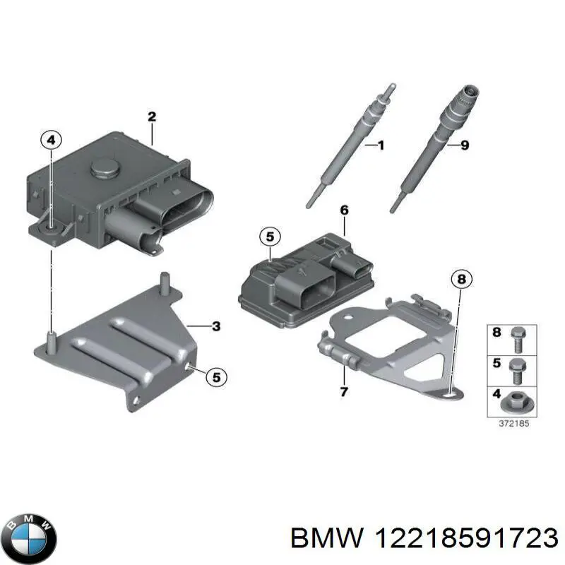 Relé de bujía de precalentamiento BMW 3 E92