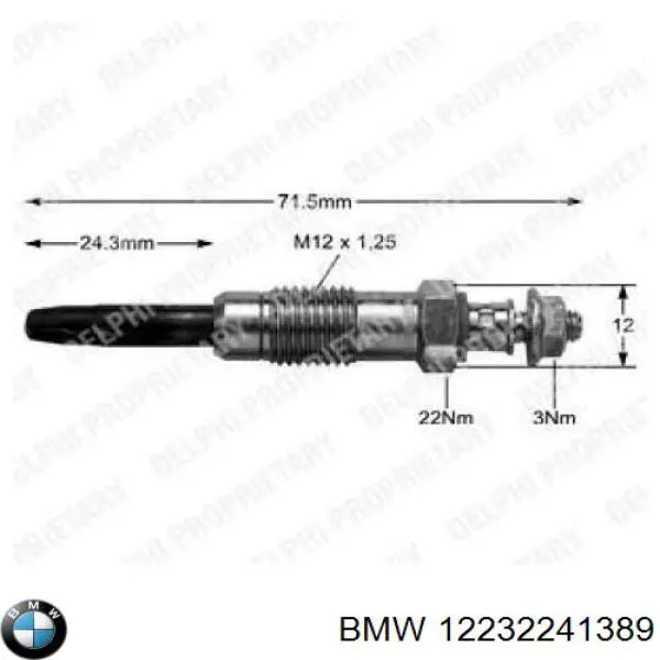 Bujías incandescentes BMW 12232241389 precio, desde 9,34 EUR