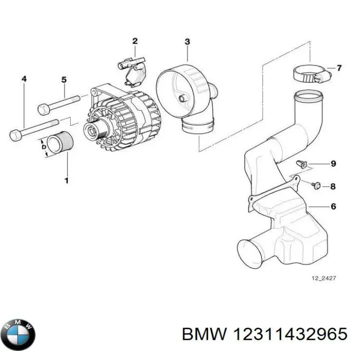 Comprar 12311432965 BMW Regulador del alternador