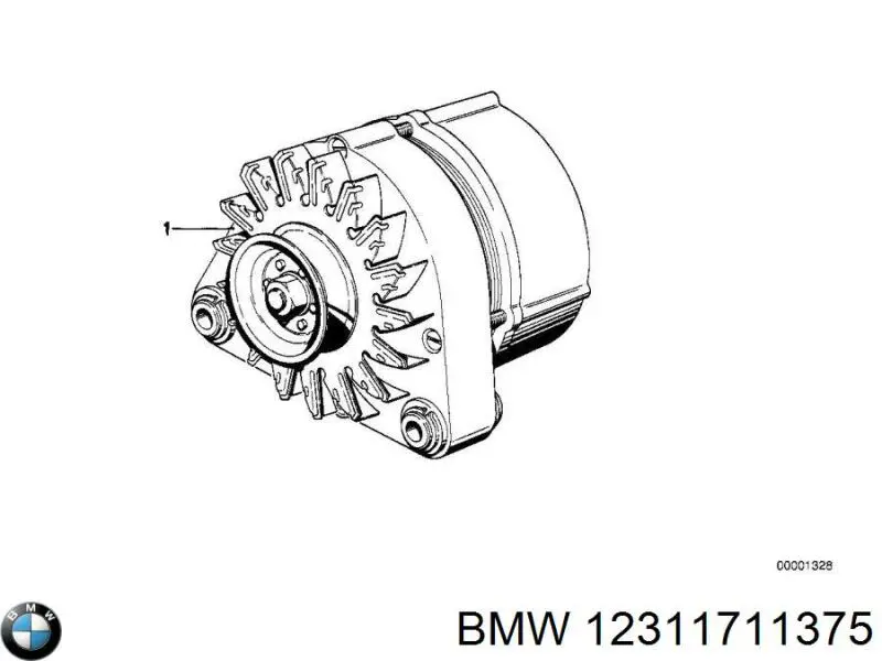 12311711375 BMW alternador