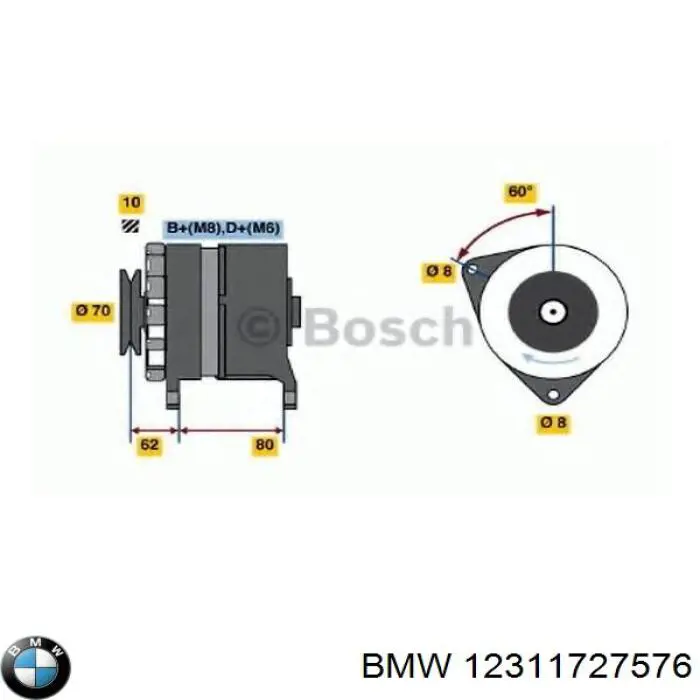 Generador BMW 12311739421