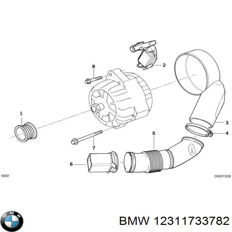  Polea alternador BMW 7 