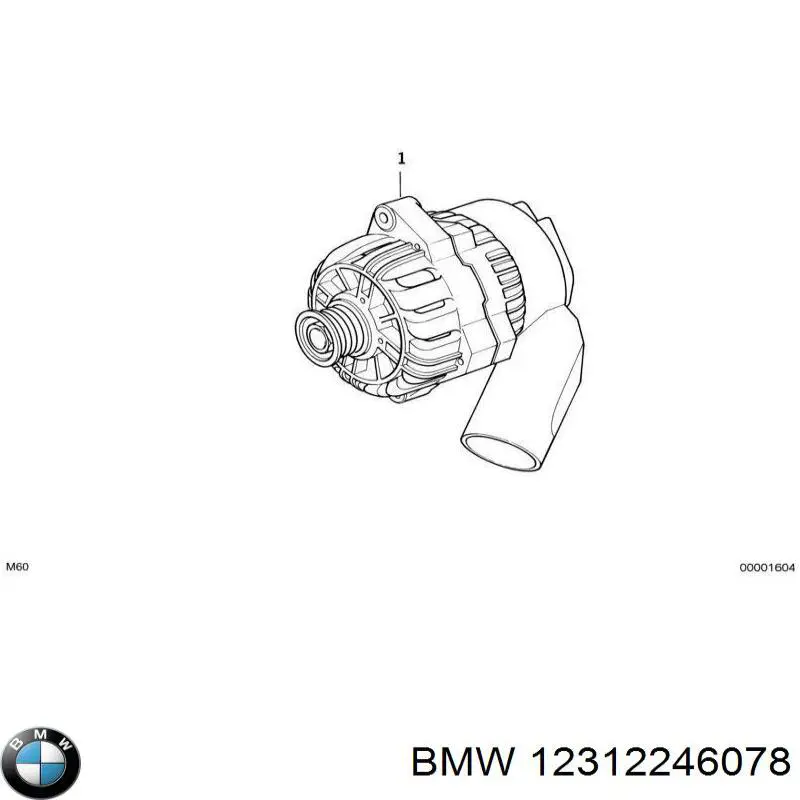 Alternador del motor BMW 12312246078 precio, desde 205,62 EUR